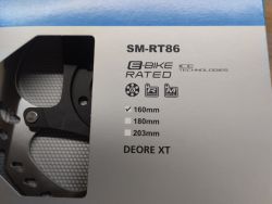 Nové brzdové kotouče Shimano XT SM-RT86 160mm