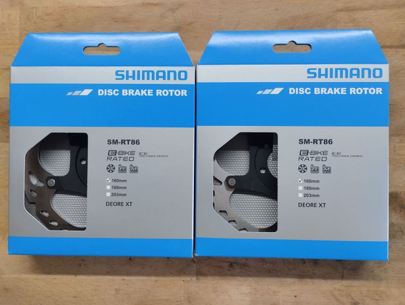 Nové brzdové kotouče Shimano XT SM-RT86 160mm