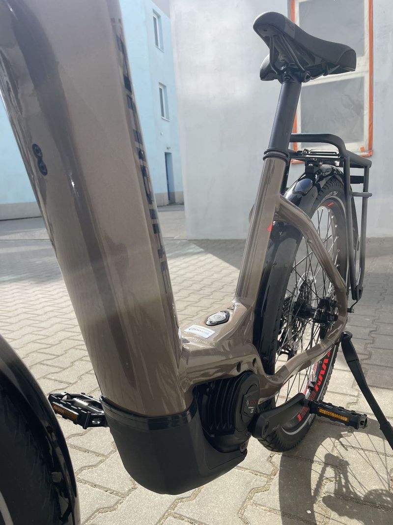 Nové elektrokolo HAIBIKE Trekking 8 Low i750 Wh - hnědá barva