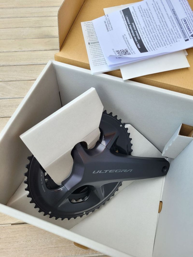 Nové kliky Shimano Ultegra FC-R8100 délka 172.5mm, 2x12s, převodníky 50/34