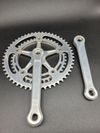 Kliky Campagnolo Super Record No Fluted, 1987, délka 172.5mm, převodníky 53/42