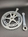 Kliky Campagnolo Super Record No Fluted, 1987, délka 172.5mm, převodníky 53/42