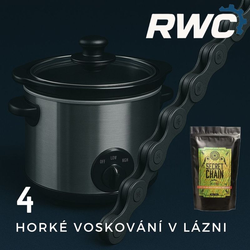 Voskování řetězu 