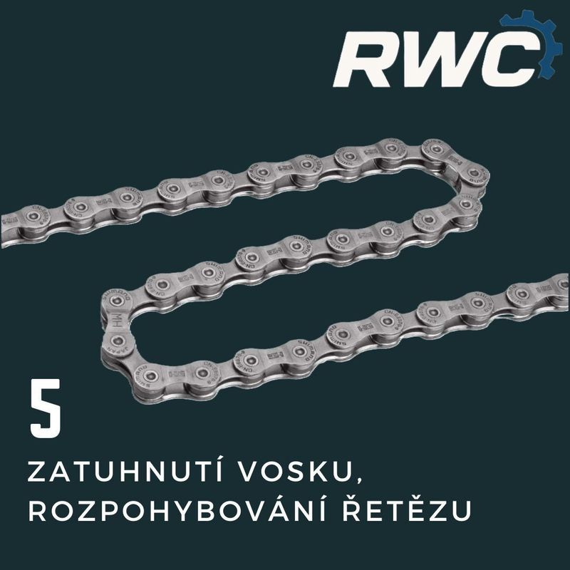 Voskování řetězu 