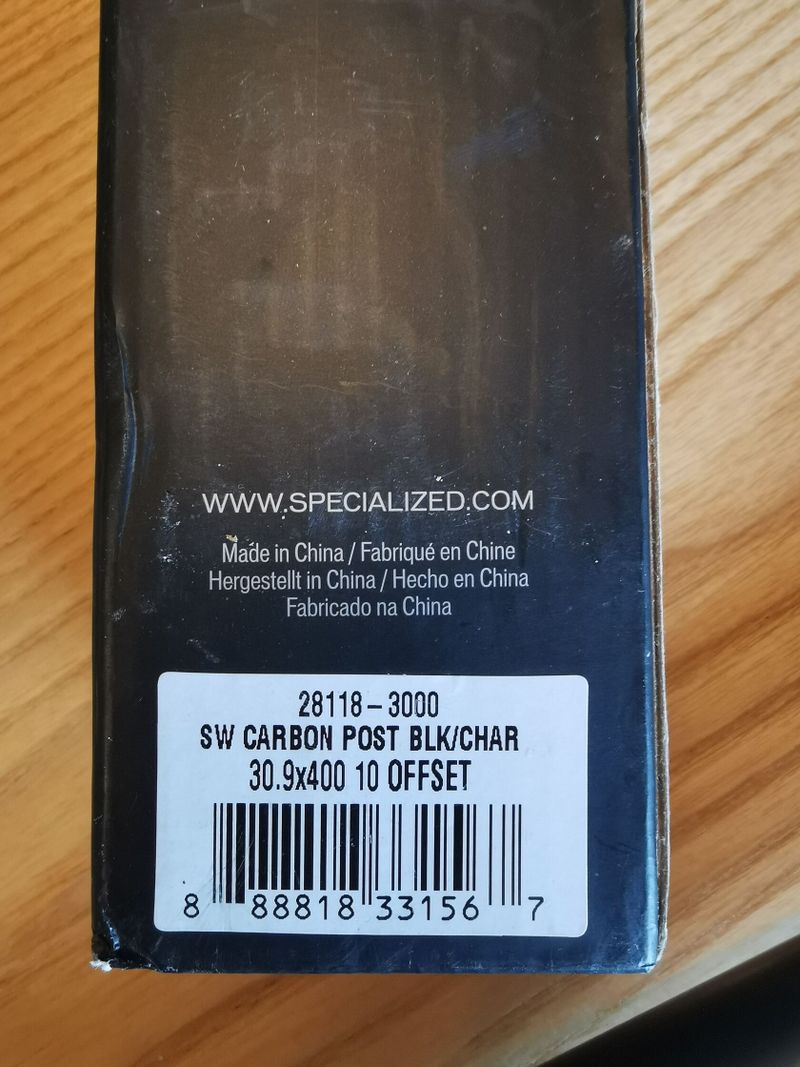 Sedlovka Specialized S-Works 30,9/400mm