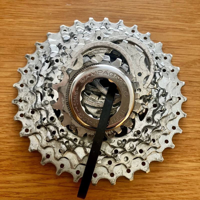 Sada CAMPAGNOLO POTENZA stříbrná - včetně doplňků
