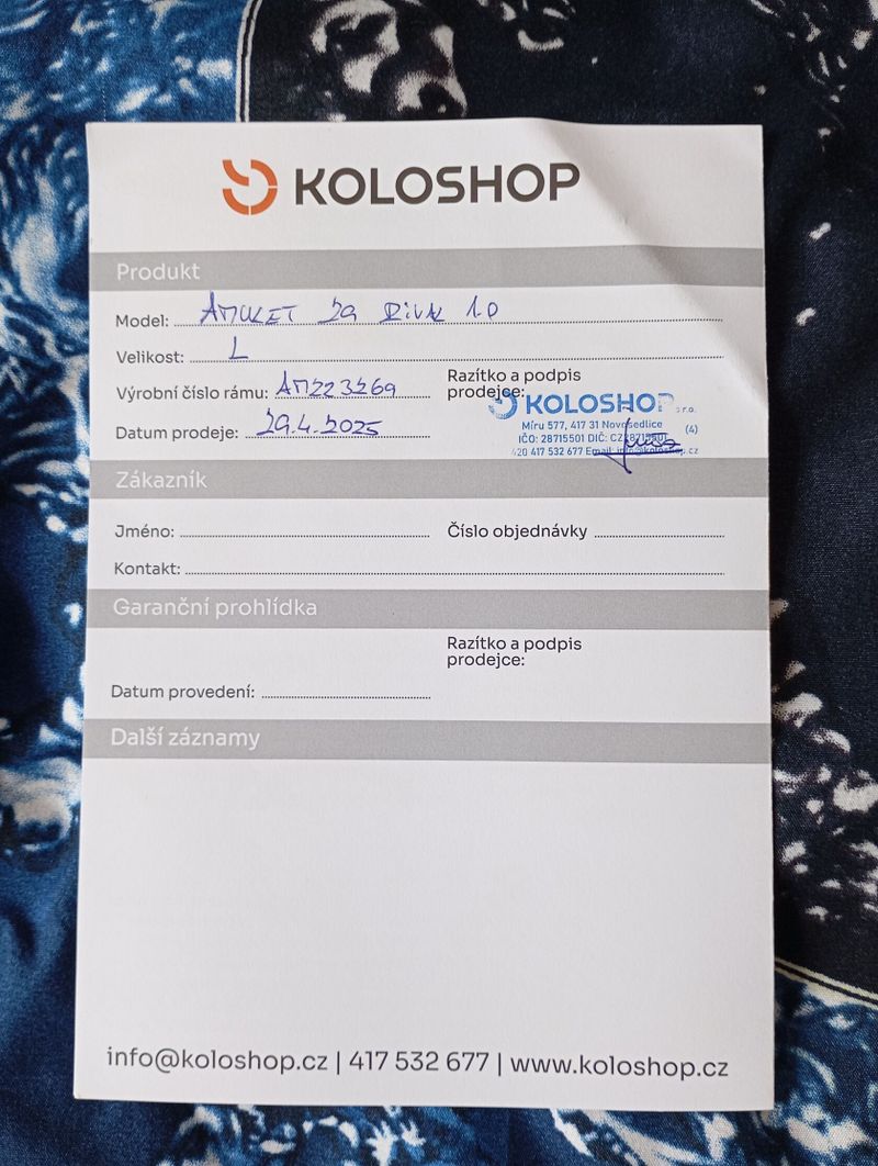 Horské kolo Amulet RIVAL 1.0