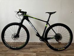 Merida Big Nine Team - XX1 pohon, teleskopka, závodní kolo, vyměněna vidlice i rám, super lehké 