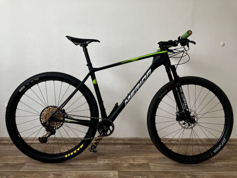 Merida Big Nine Team - XX1 pohon, teleskopka, závodní kolo, vyměněna vidlice i rám, super lehké 