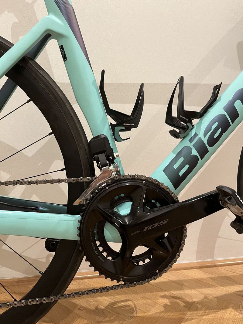 Bianchi Oltre 105 Di2 (2024) po ročním udržovacím servisu 