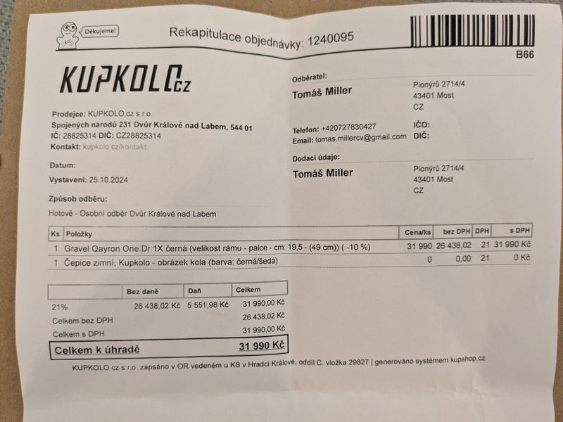 Qayron ONE.DR Q 1X - vel.S(54) 160 -175cm