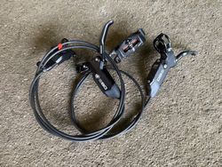 Komplet brzd Sram DB8 + téměř nové desky Galfer (Pro/eBike)