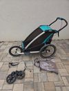 Thule Chariot Lite 2017 s příslušenstvím (velké kolo, brzda, extra úchyt na kolo)