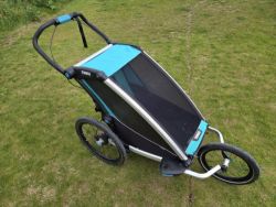 Thule Chariot Lite 2017 s příslušenstvím (velké kolo, brzda, extra úchyt na kolo)