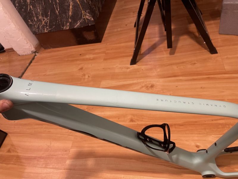 Karbonový rám ORBEA ALMA rok 2022, barva Ice Green, velkost M, TOP STAV !!!