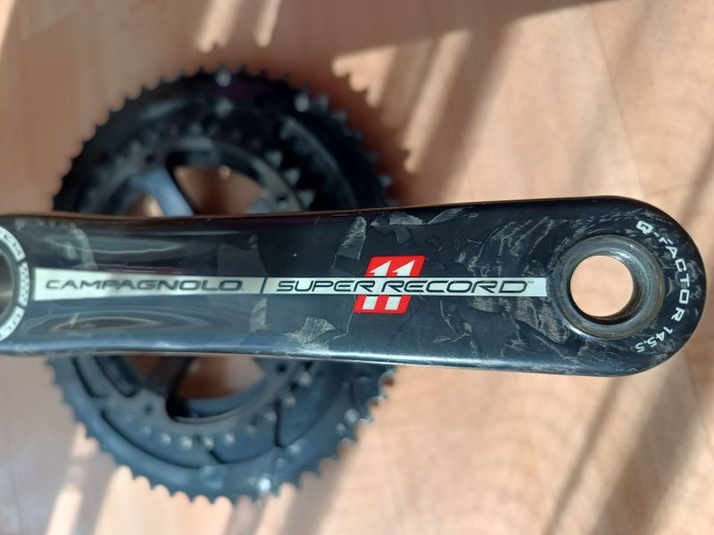 Kliky na časovku Campagnolo Super Record Carbon 180mm 56/39