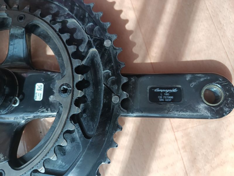 Kliky na časovku Campagnolo Super Record Carbon 180mm 56/39