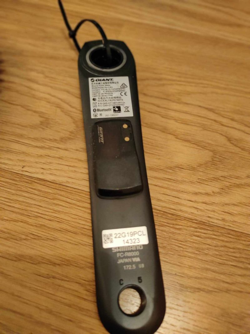 Oboustranný wattmetr Giant ultegra R8000 52x36 172,5mm, pro 11s