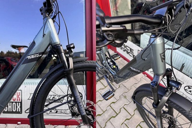 🔥🔥 SLEVA 21.000 Kč -24% 🔥🔥 Rock Machine Crossride e450 FS Touring Gloss Grey/Black 