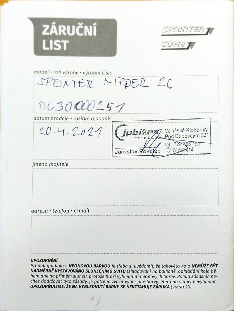 Kolo 26“ Sprinter Nipper červený 17“