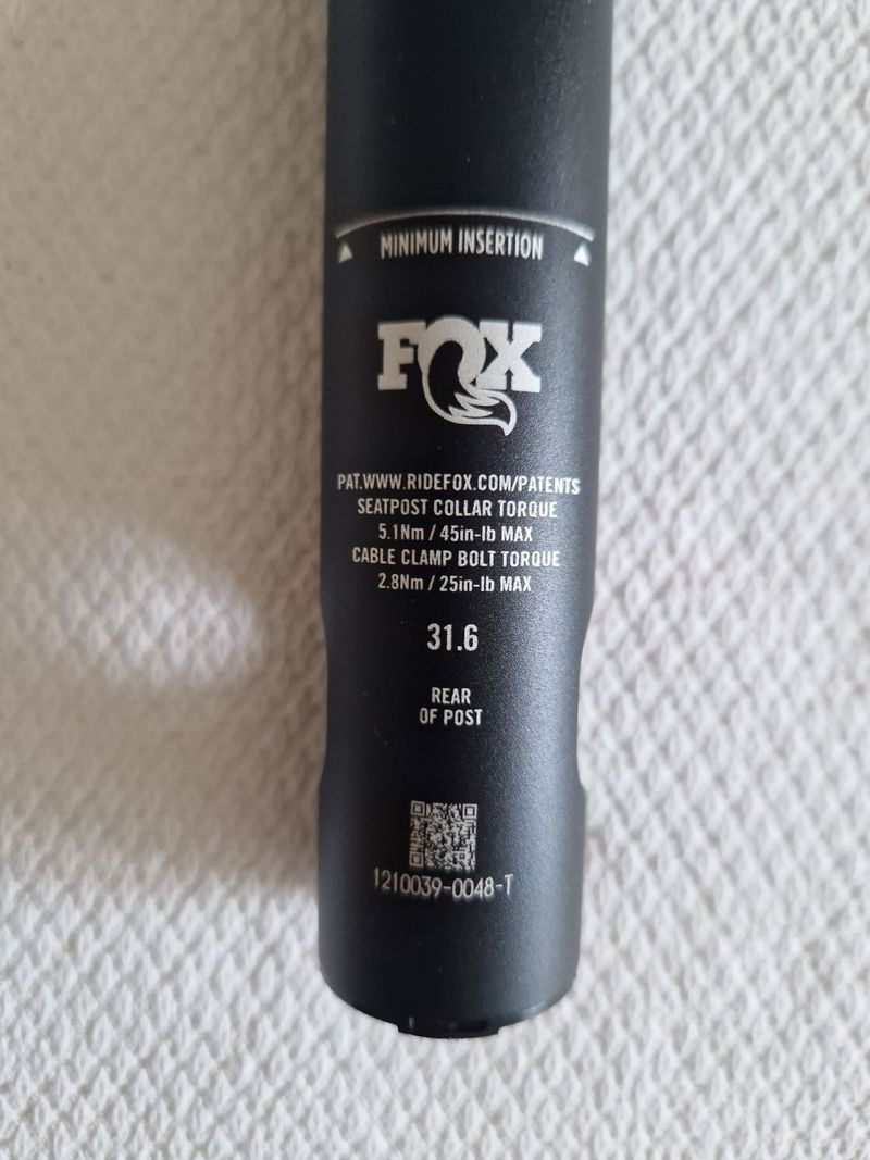 Odlehčená FOX Transfer SL Factory 31,6 x 125 mm
