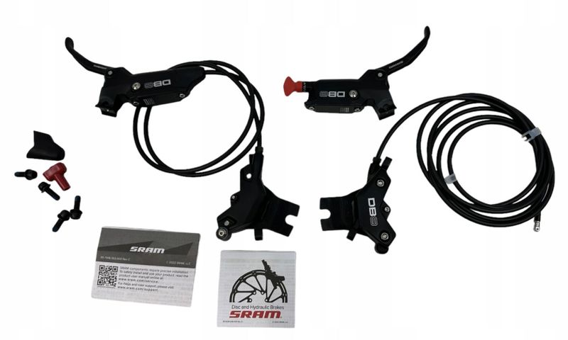 Sada brzd SRAM DB8 4pístková přední+zadní
