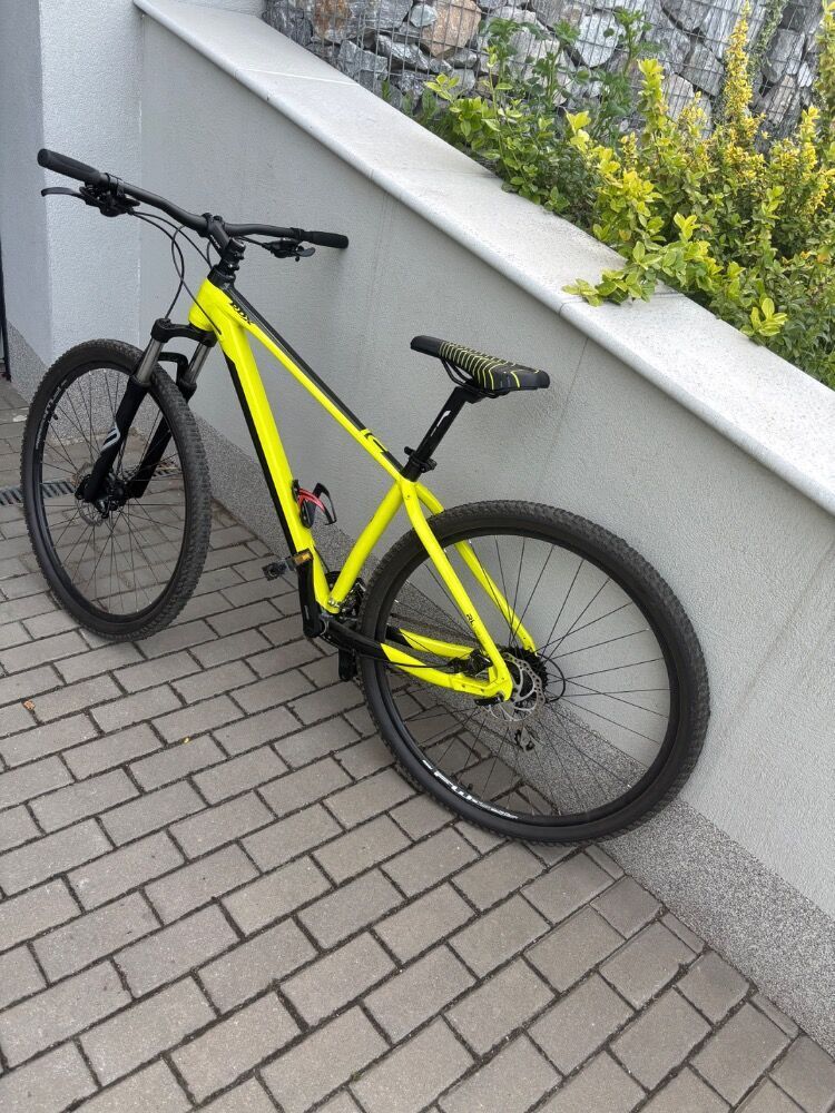 Horské kolo RDX SL žluté 3x8 převodů, hydraulické brzdy