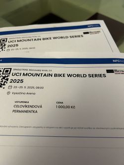Celovíkendová vstupenka na SP UCI 2025 do Nového Města na Moravě