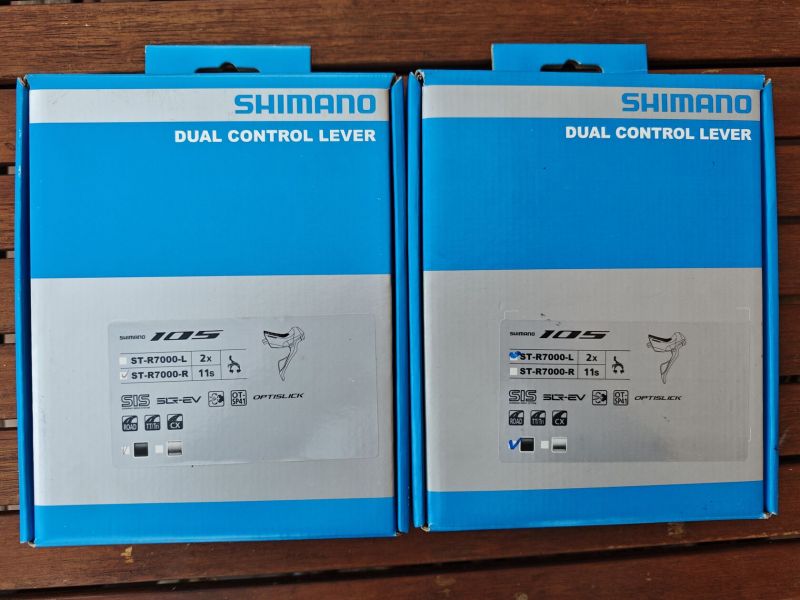 Nové páky Shimano 105 ST-R7000 2x11 na ráfkové brzdy