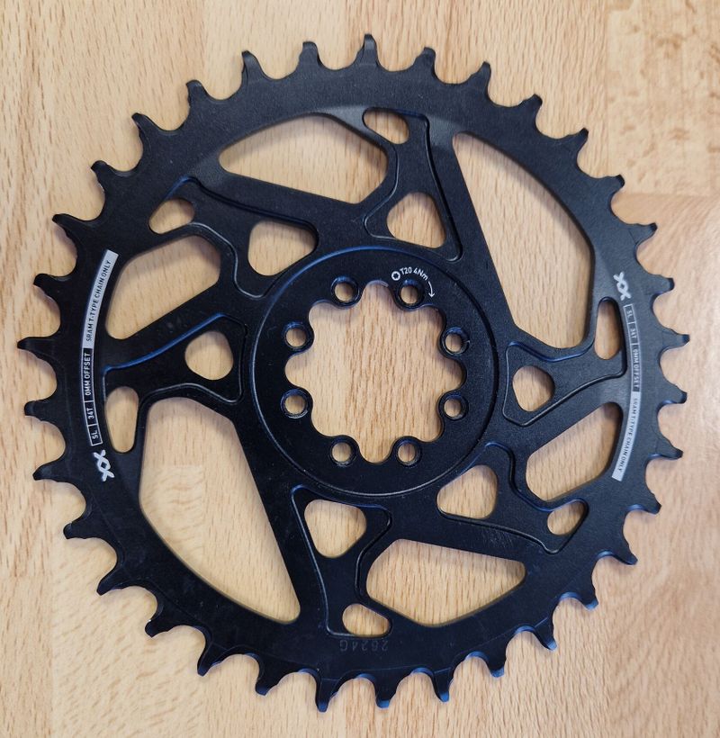 SRAM XX SL Eagle Transmission Chainring 8-hole Direct Mount 0 mm Offset 34z