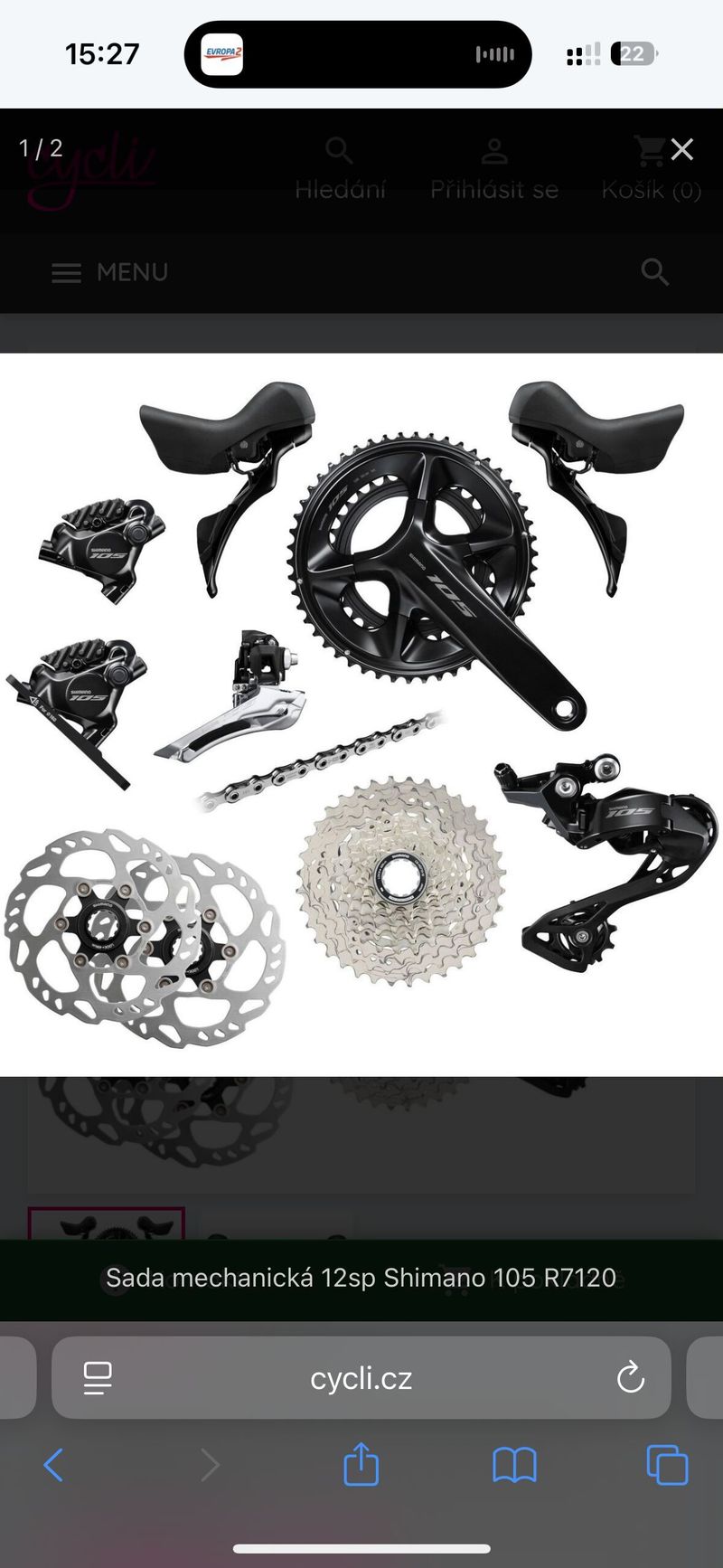 Sada shimano 105 BR-R7100