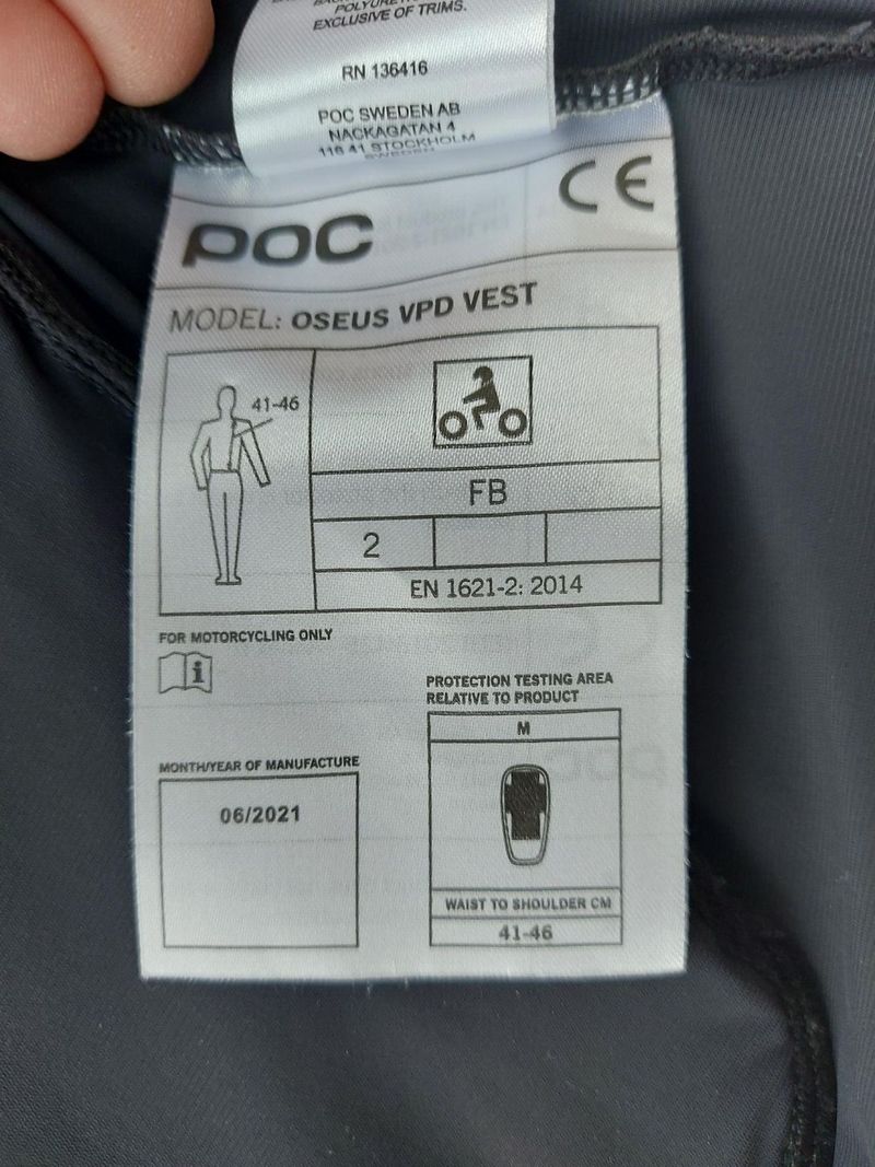 Chránič páteře POC Oseus VPD Vest-Uranium Black - M