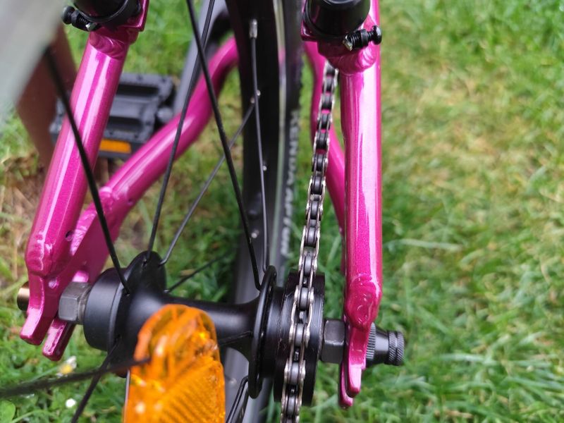 Prodám lehké dětské kolo Kubikes 16L, barva růžová