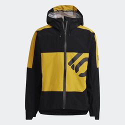 Five Ten 5.10 Adidas - RAIN.RDY Pánská nepromokavá bunda - Černá / Žlutá 