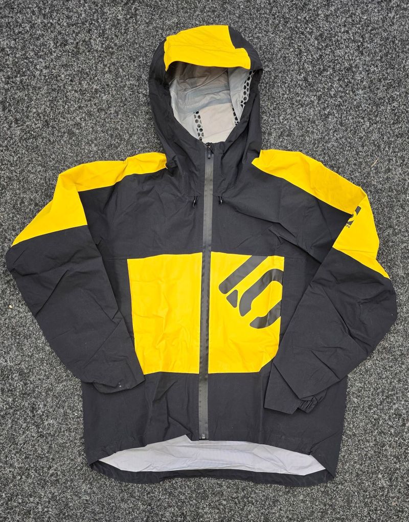 Five Ten 5.10 Adidas - RAIN.RDY Pánská nepromokavá bunda - Černá / Žlutá 