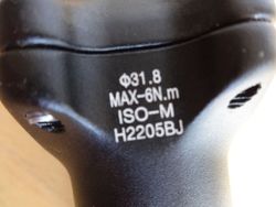 Představec Alu průměr 31.8, délka 60 mm z nového kola