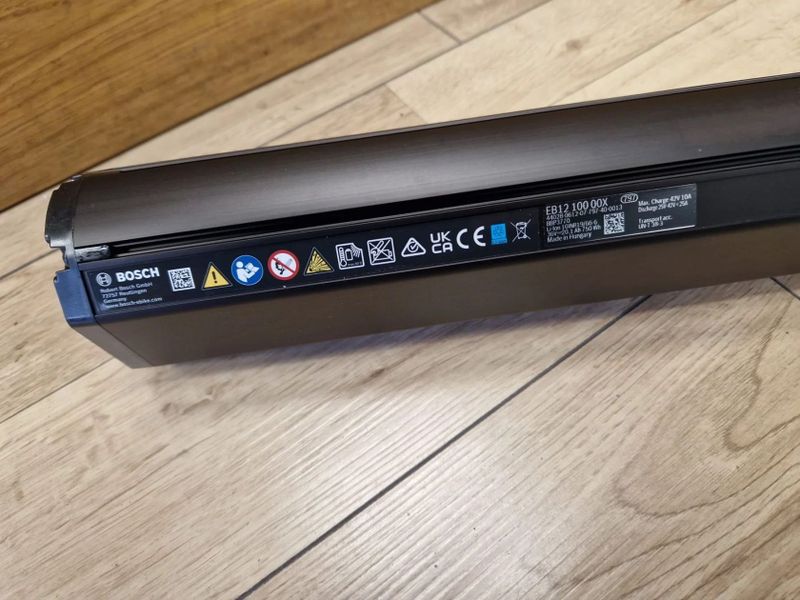baterie Bosch Powertube SMART 750Wh 100% kapacity.