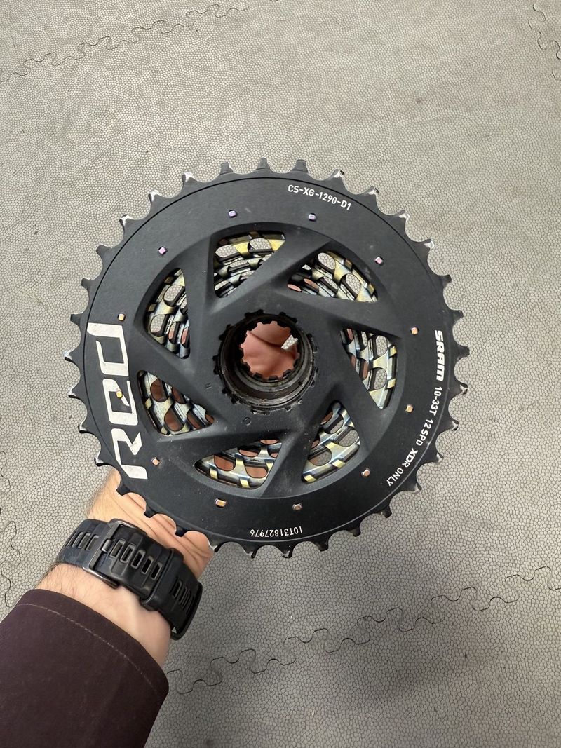Kazeta Sram RED 12s 10-33 rainbow