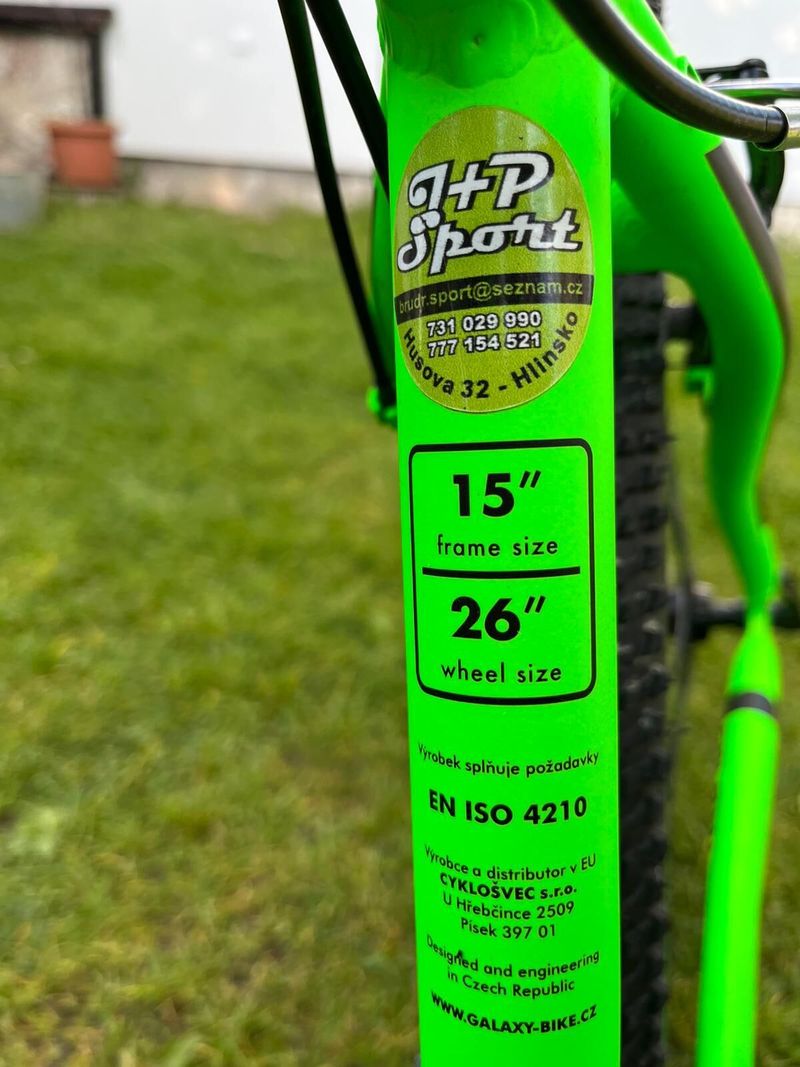 Galaxy Merkur 26" – horské kolo s odpruženou vidlicí a přehazovačkou Shimano