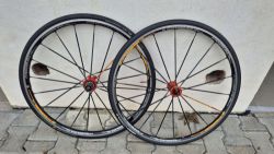 Silniční Mavic Ksyrium Elite SL, ořech shimano, ráfkové brzdy, dobrý stav