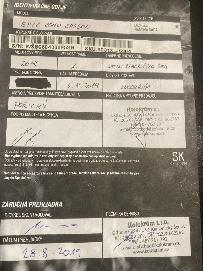 Specialized epic comp full