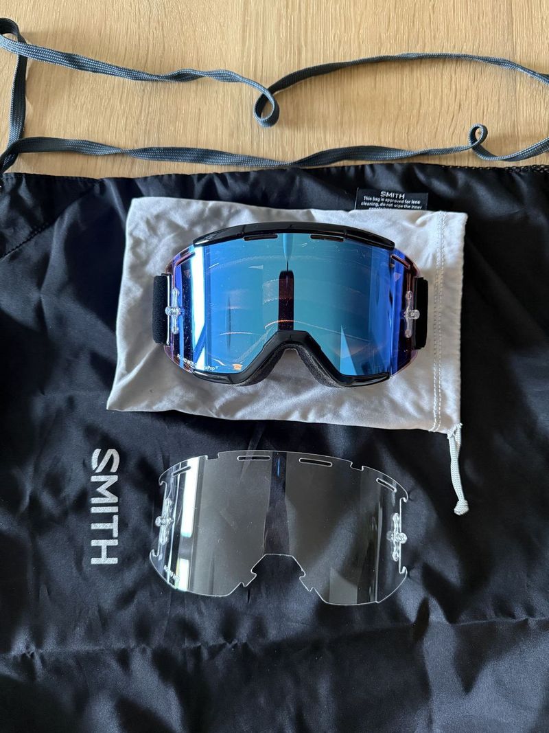 Sjezdové brýle Smith Squad MTB - Black/ChromaPop Rose Flash