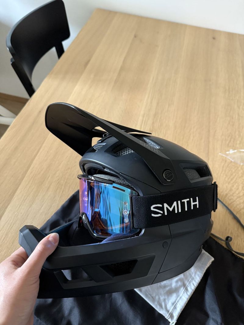 Sjezdové brýle Smith Squad MTB - Black/ChromaPop Rose Flash