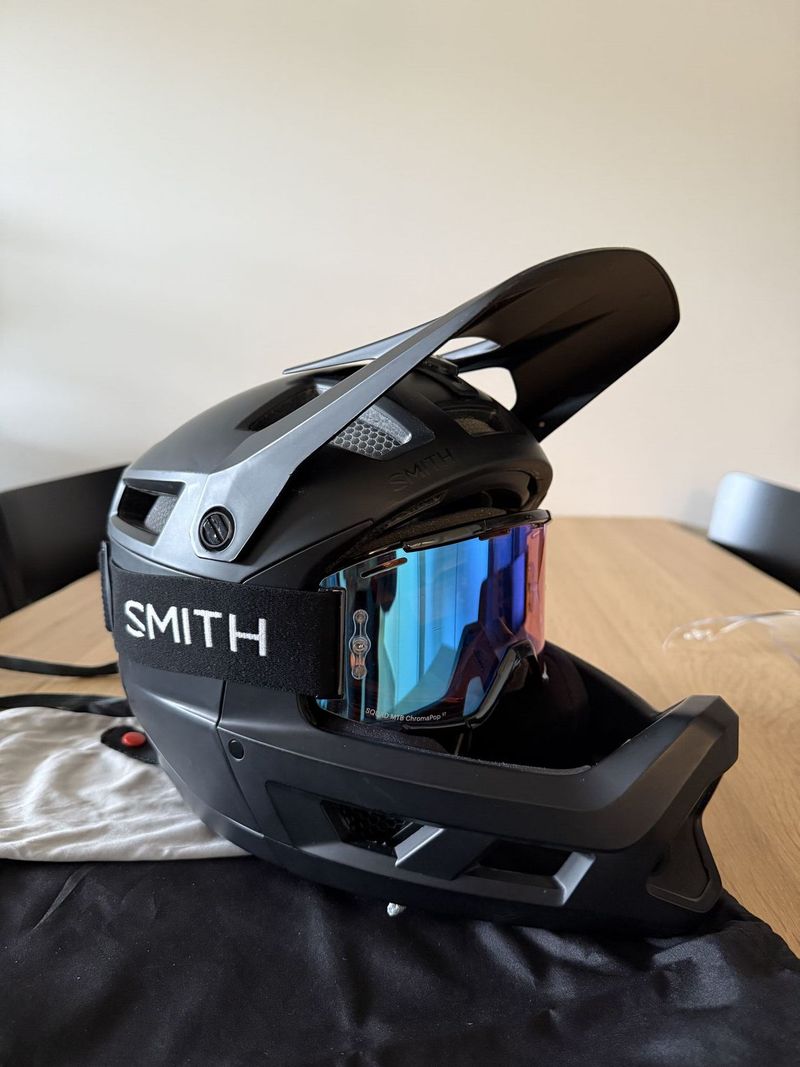 Sjezdové brýle Smith Squad MTB - Black/ChromaPop Rose Flash