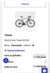 Silniční kolo Triban RC 500 + Karbonové Ráfky
