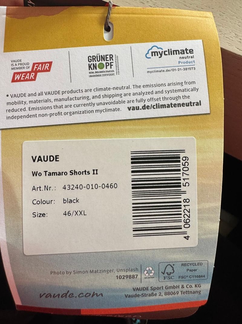 Dámské kraťasy s vložkou Vaude Tamaro II 46/XXL