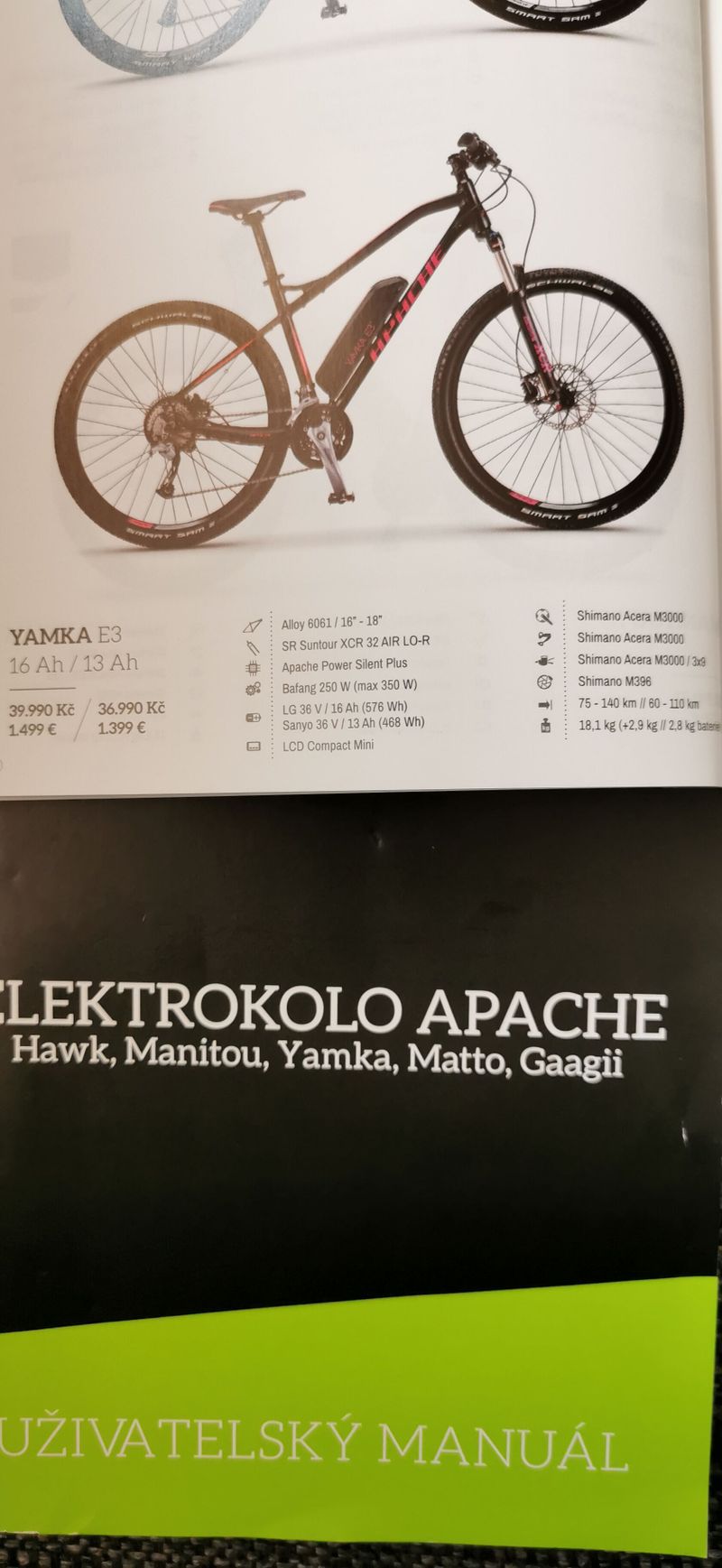 Prodám elektrokolo Apache - Yamka