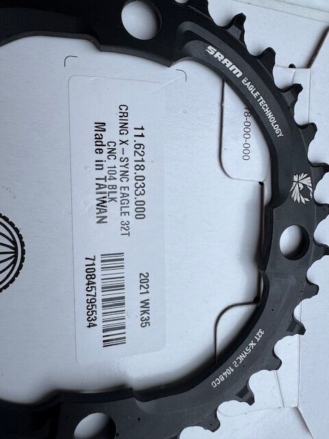 SRAM CRING X-SYNC EAGLE 32T 104 BLK