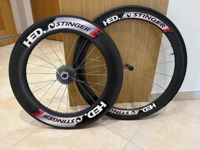 Karbonové galuskové ráfky HED Stinger 50 + 90