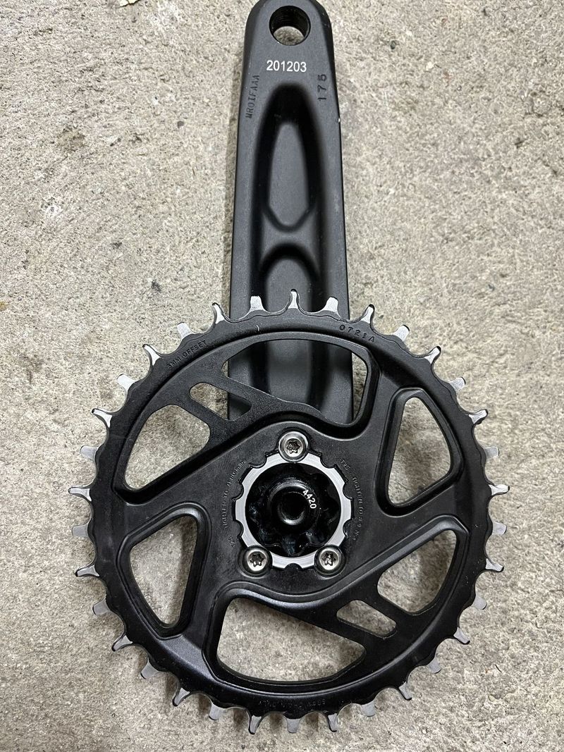 Kliky Sram NX, převodník Sram GX 34 zubů, DUB Boost, 175 mm, offset 3 mm 